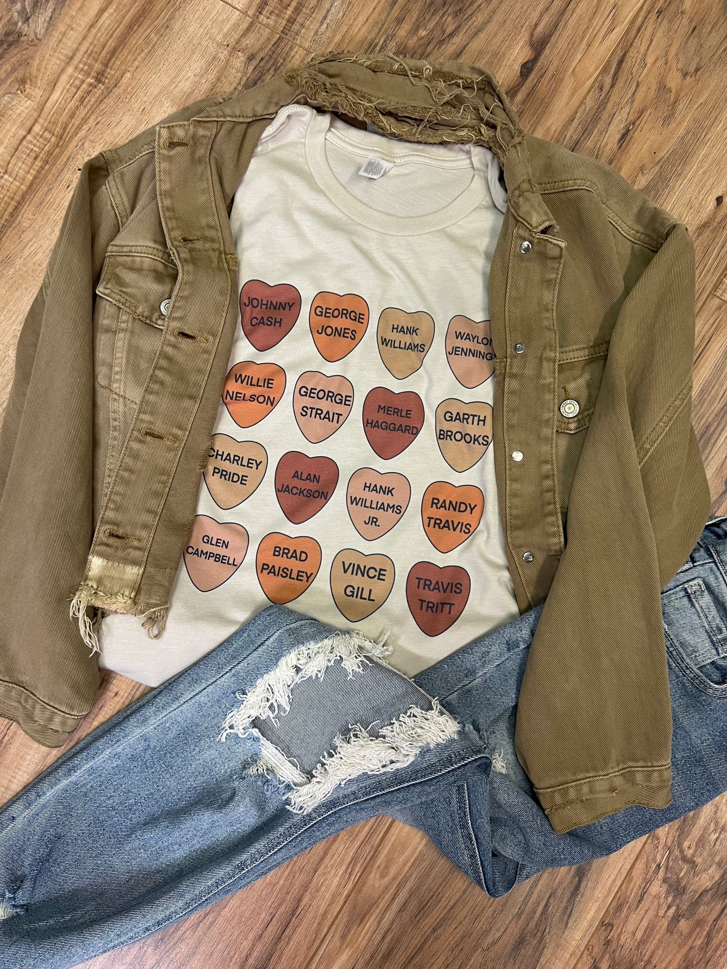 Classic Country Hearts tee