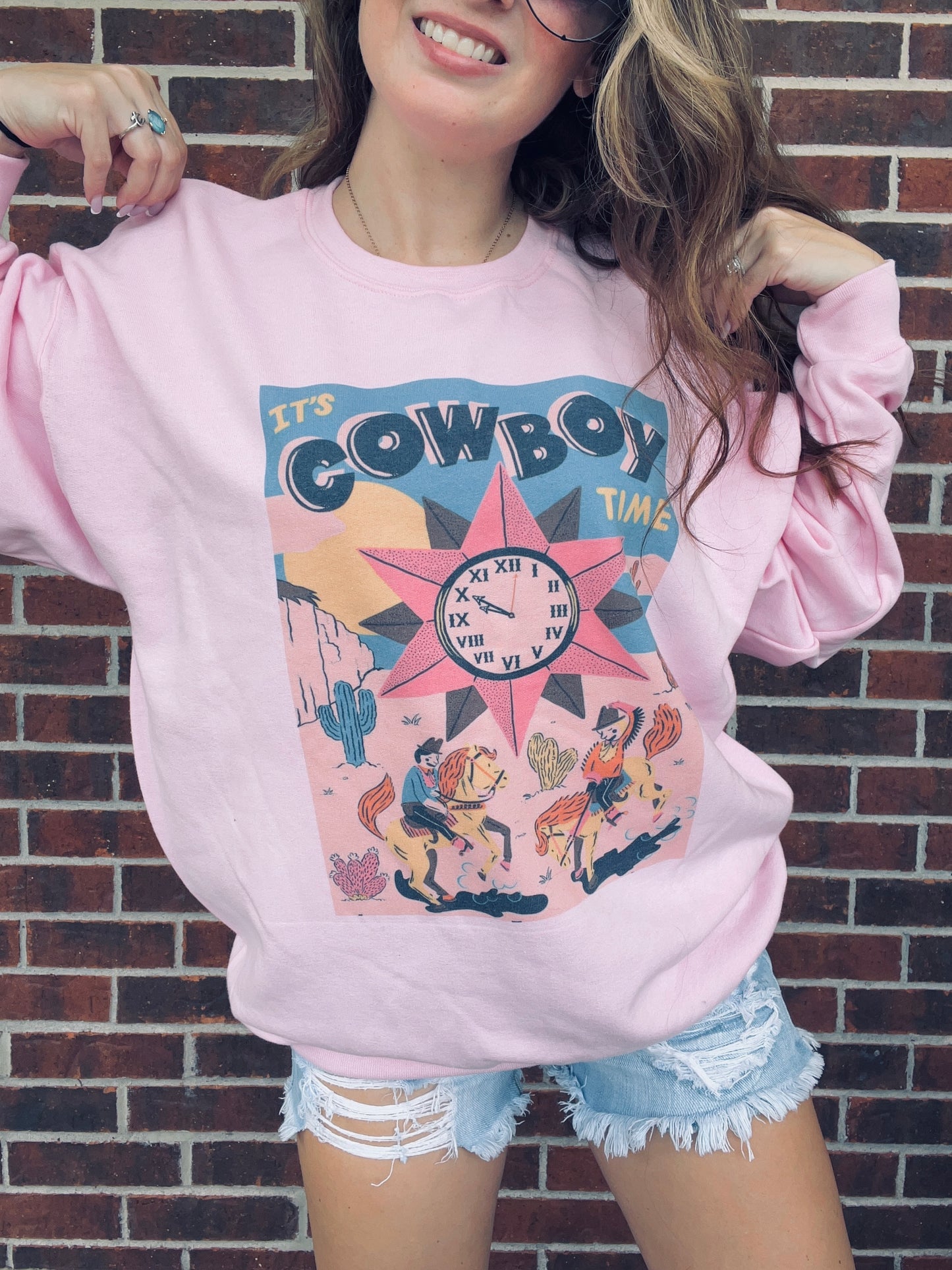 Cowboy Time Vintage Sweatshirt