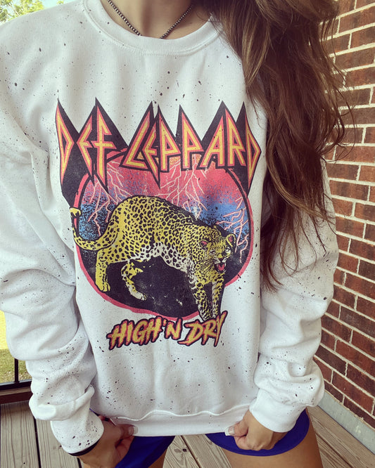 Leppard Splatter Crewneck